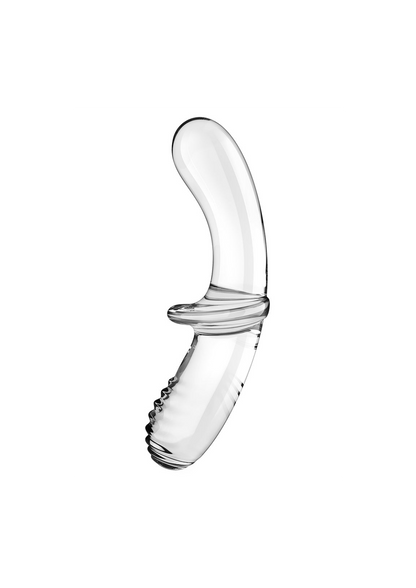Satisfyer Double Crystal Glass Dildo - Transparent