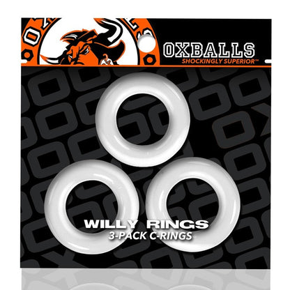 Oxballs Willy Ring 3 Pack - WHITE