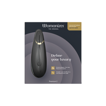 Womanizer Premium 2 Clitoral Stimulator - Black