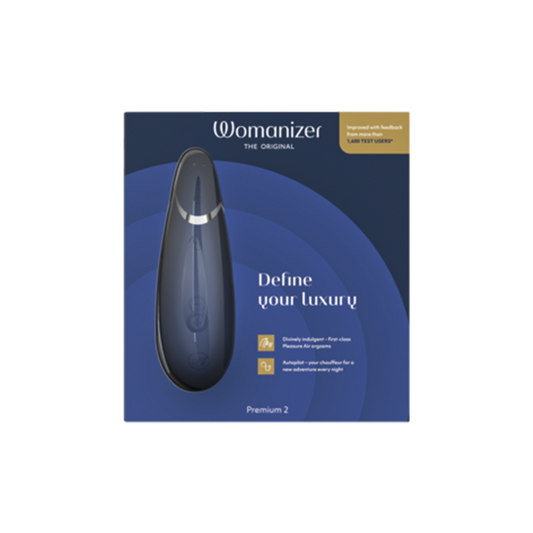 Womanizer Premium 2 Clitoral Stimulator - Blueberry