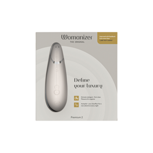 Womanizer Premium 2 Clitoral Stimulator - Gray