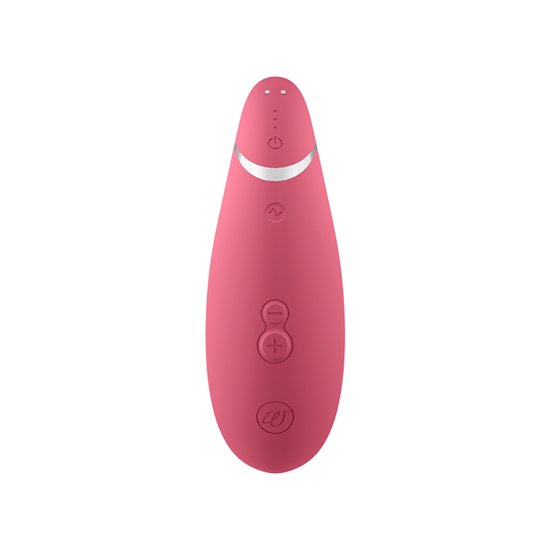 Womanizer Premium 2 Clitoral Stimulator - Raspberry