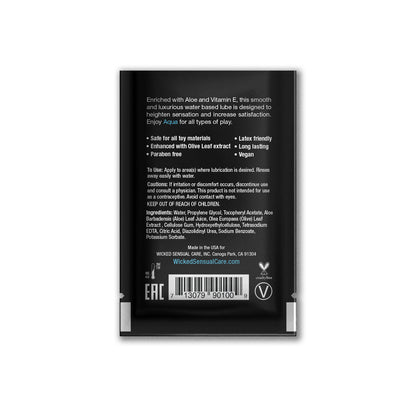 Wicked Aqua Lube Sachet