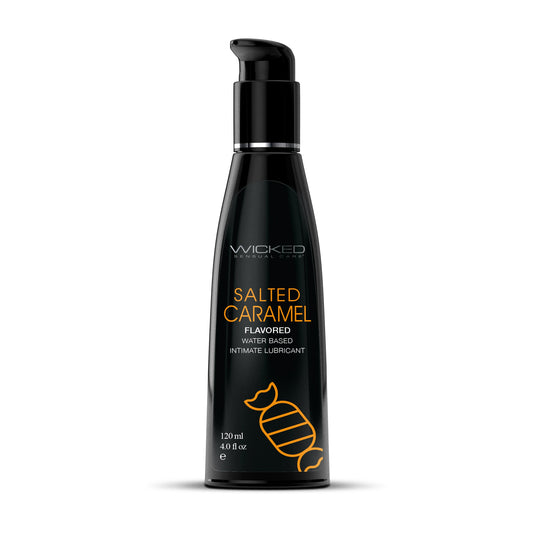Wicked Aqua Salted Caramel Flavored Lubricant 4 oz