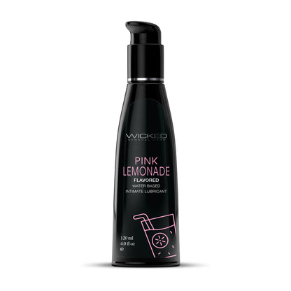 Wicked Aqua Pink Lemonade Flavored Lubricant 4 oz.