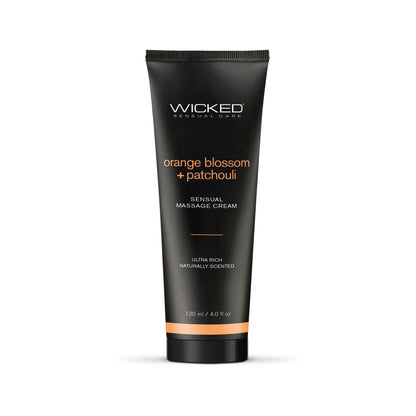Wicked Sensual Massage Cream Orange Blossom + Patchouli  4oz