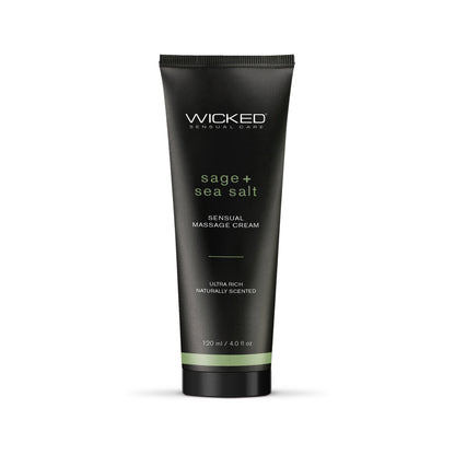 Wicked Sensual Massage Cream Sage & Sea Salt 4oz