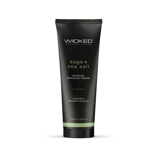 Wicked Sensual Massage Cream Sage & Sea Salt 4oz