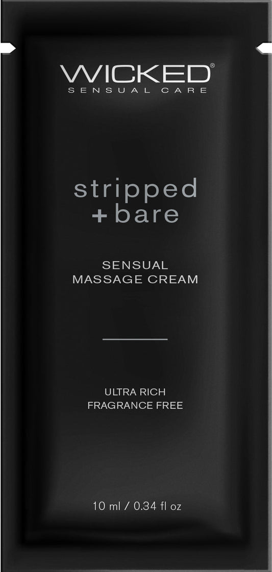 Wicked Sensual Care Stripped + Bare Massage Cream .34oz