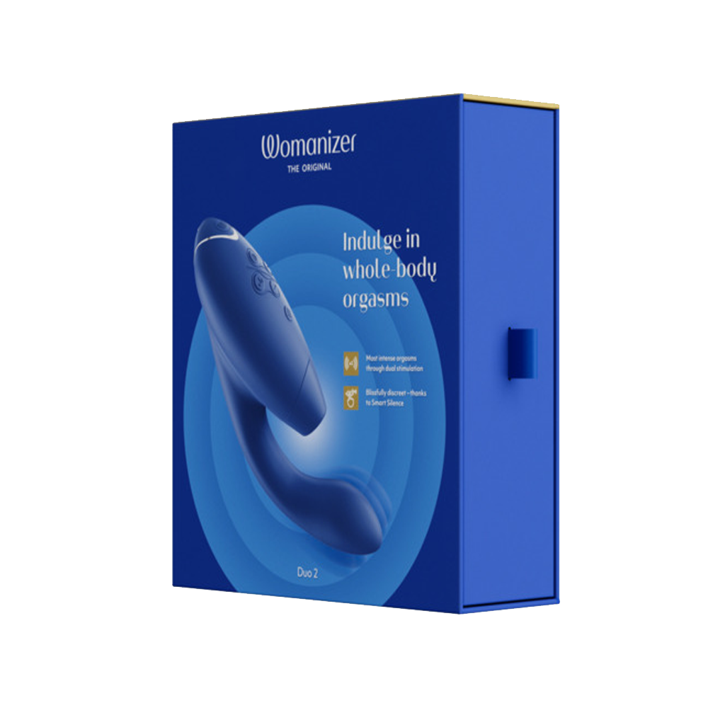 Womanizer Duo 2 Clitoral & G-Spot Vibrator - Blueberry