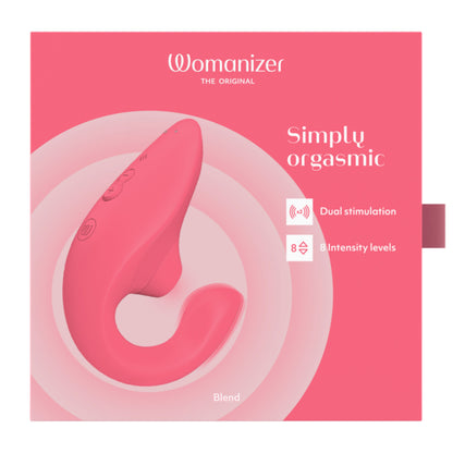 Womanizer Blend Dual Stimulator - Vibrant Rose