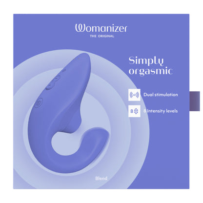 Womanizer Blend Dual Stimulator - Vibrant Blue